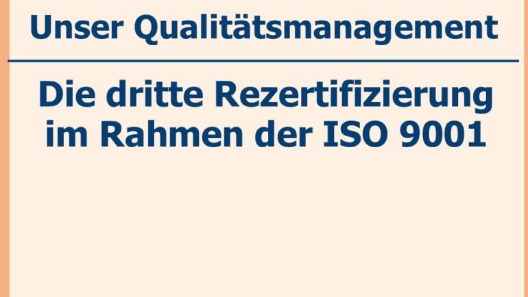 10 Jahre ISO 9001