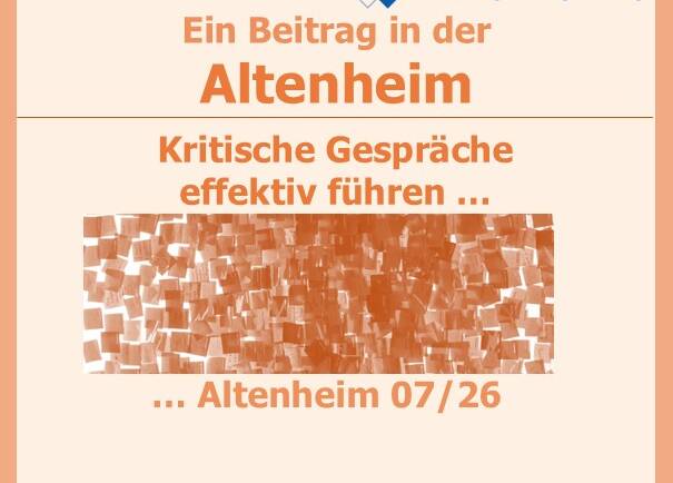 Artikel in der Altenheim